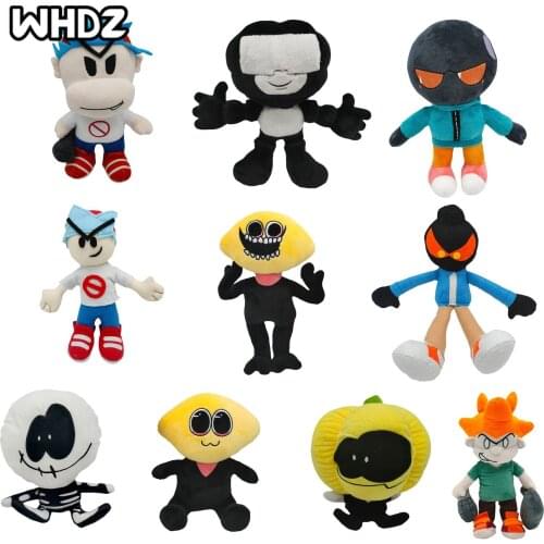 Spooky Month Skid and Pump Friday Night Funkin Monster Plush Toy Lemon Demon Soft Stuffed Doll 30-40cm