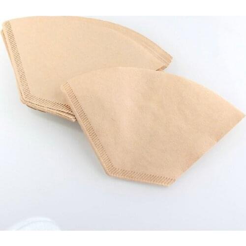 100x Unbleached Natural Brown Coffee Filters #4 For 2-4 Cup Coffee Maker