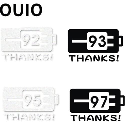 OUIO PVC Car fuel tank cap stickers For Audi A4 B6 B8 A1 VW Passat B5 B7 Skoda Octavia A7 A5 Renault Megane 2 3 Ford Focus mk2