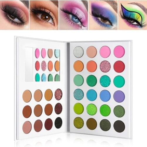 5 Piece Matte Eyeshadow Pallete Private Label Shimmer Eye Shadow Pallete Custom Waterproof Professional Pigment Makeup No Logo