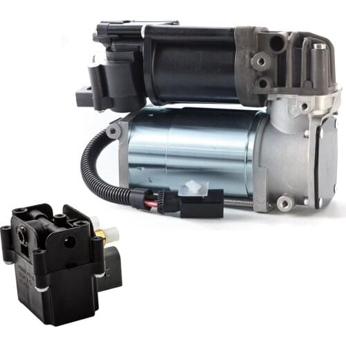 Fit For BMW X5 (F15/F85) 2014-2018 Air Suspension Compressor Pump +Air Valve Block 37206875177 37206850555 37206868998