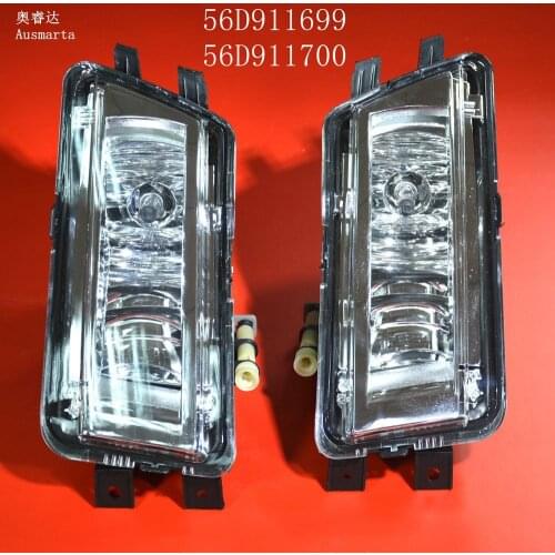 Fit Passat NMS B7 Chinese model Pair Of Front Bumper Clean FogLights FogLamps 56D911699 56D911700