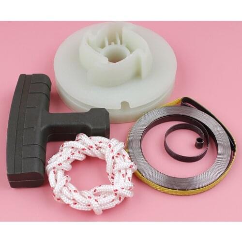 Recoil Rewind Starter Pulley Handle Spring Rope Kit For Husqvarna 362 365 371 372 385 390 Chainsaw Parts