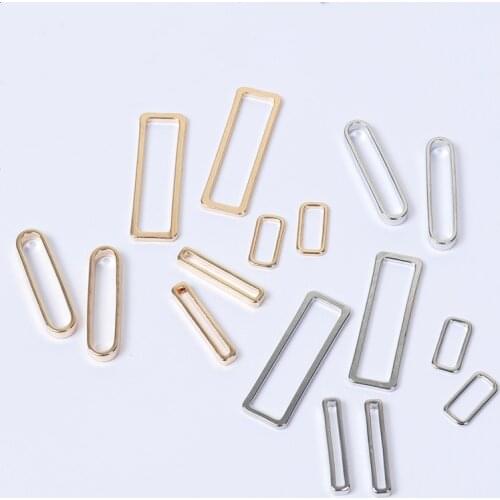 10pcs Gold Rectangle Connector DIY Stud/Drop Earrings Handwork Handmade Earring Making Accessories Jewelry Findings