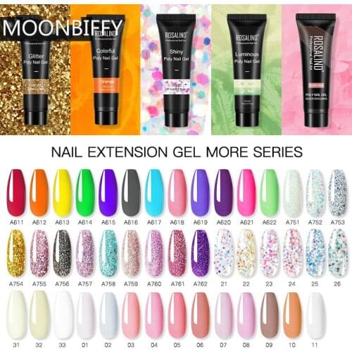 Gel for Nails Extensions Poly UV Builder Gel Nail Polish Lacquer 30ml Nail Art Design All For Manicure Top Base