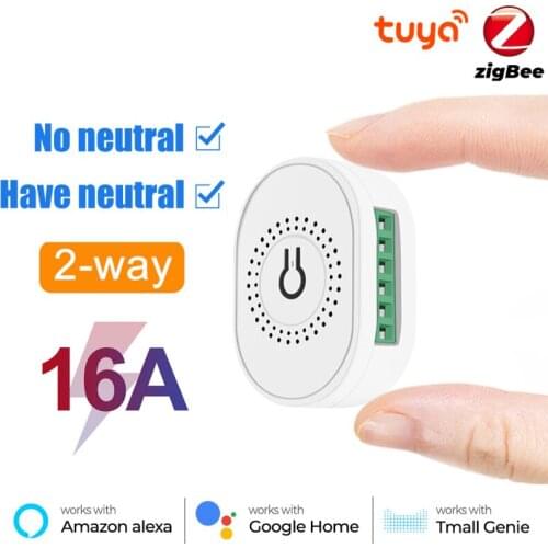 Tuya Zigbee Smart Switch Hub Gateway Support Two Way Control Remote Control App Work With Smart Life Alexa Google Home