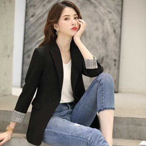 Blazer Women Spring and Autumn Suit Top Womens Suit Jacket Flow Veste Femme