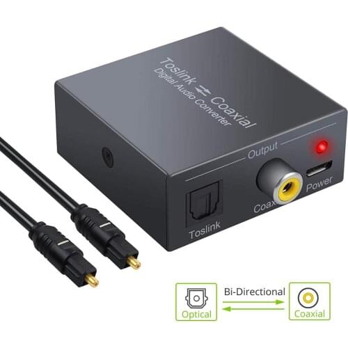 192 Khz DAC Coaxial Optical To Coaxial Optical DAC Audio Decoder Converter Adapter For DVD