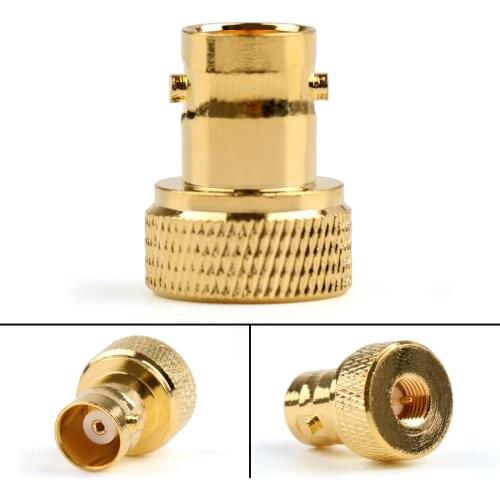 Artudatech 1PCS/10PCS Adapter BNC Female Jack To SMA Male Plug RF Connector Straight Gold Plating F/M Parts