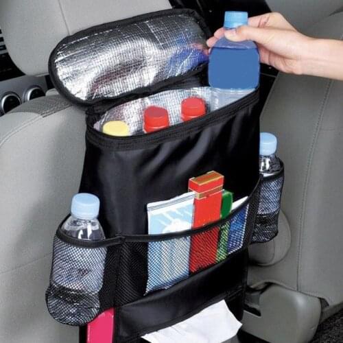 Car Seat Back Multi Pockets Hanging Insulation Cooler Storage Bag Organizer HOT SALES