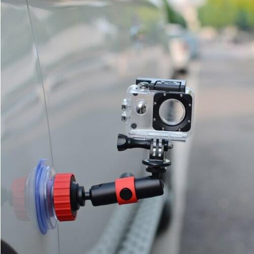 For GoPro Action Camera Car Suction Cup Sucker Car Holder Mount For Osmo Xiaomi SOOCOO SJCAM Eken YI Glass Suction Cup Bracket
