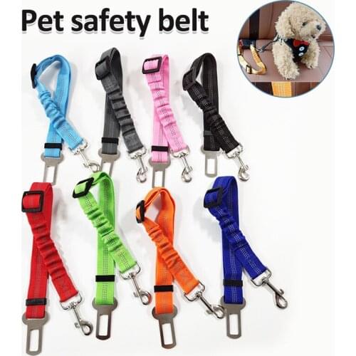 Pet Dog Supplies Vehicle Car Pet Dog Seat Belt Pitbull Puppy Car Seat belt Safety Lever Harness Lead Clip Traction Products