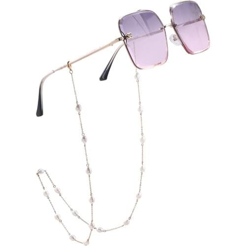 Imitation Pearl Beaded Sunglasses Chain Mask Chain for Women Lanyard Strap Reading Glasses Chain Necklace Jewelry Accessories