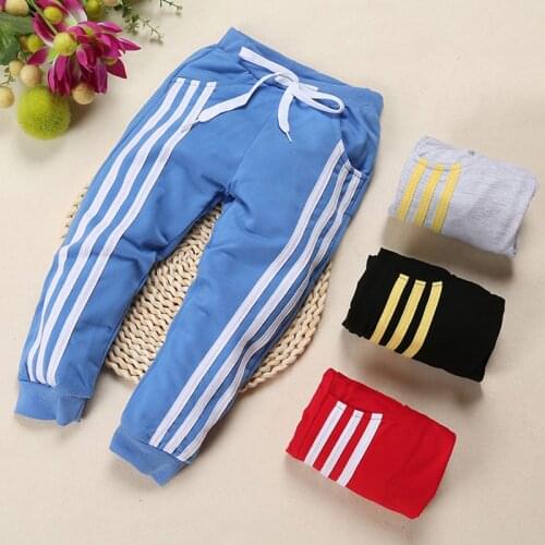 Kids Boys Pants Clothes 2018 New Casual Cotton Summer Spring Trousers for Girls Jogging Children Clothing For 1 2 3 4 5 6 Years