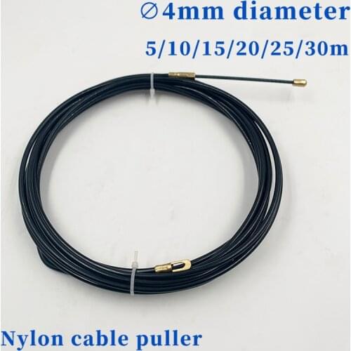 5/10/15/20M 4MM dia. Electric Cable Puller Durable Guide Device Fish Tape Reel Conduit Ducting Rodder Pulling Puller