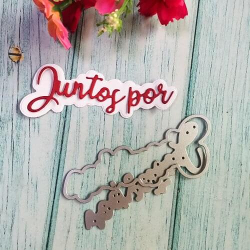 Spainish Words Dies Stencil Metal Cutting Dies Scrapbooking Embossing for Cards Making Album Decor Stencil Template DIY