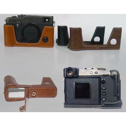 PU Leather Case camera bag for Fuji X-PRO 3 fujifilm XPRO3 protective shell bottom cover with Battery Opening