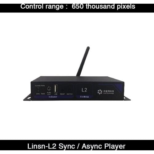 HD Linsn-L2 sync/async player. with HDMIinput and WIFI, LAN or USB flash drive, supports 650 thousand pixels