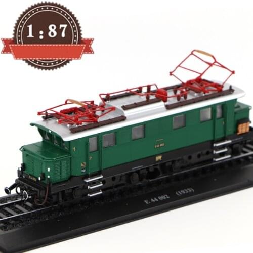 ATLAS Model Diecast 1/87 Scale E 44 002 1933 Vintage Power Train Model Alloy Collection Static Poster Tram Toys for Boys