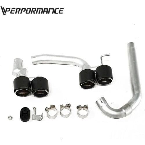 Easy to install car rear bumper exhaust tips muffler tips end pipe exhaust for 3 series F30 M3 style carbon fiber tips