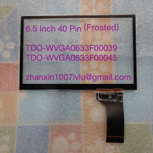 Original 6.5'' 40 Pins Touch Screen TDO-WVGA0633F00039 WVGA0633F00045 For Car DVD Radio Audio Multimedia Player GPS Navigation
