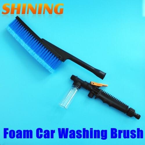 Wholesale Free Shipping Car Washing Foam Brush Hair Brush, Cleaning Tools Retractable Long Handle Switch Cleaning Brush