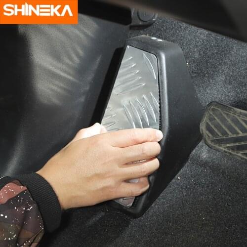SHINEKA Car Pedals For Suzuki Jimny Car Left Foot Rest Pedal Decoration Covers Non-slip Accessories For Suzuki Jimny 2019