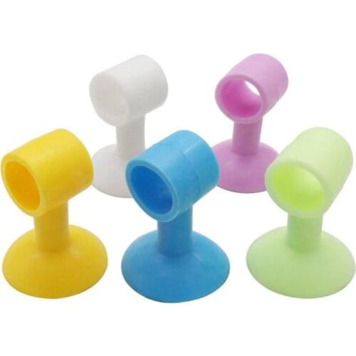 Punch-free Silicone Door Stopper Wall Suction Silent Door Holder Door Handle Anti-collision Cushion