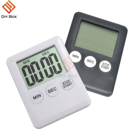 Super Thin LCD Digital Screen Kitchen Timer Square Cooking Count Up Countdown Alarm Sleep Stopwatch Temporizador Clock