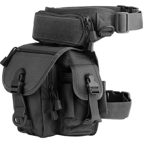 Drop Leg Bag Tactical 1000D Nylon Waist Pack Outdoor Thigh Hip Bum Belt Bag Quick Release EDC Pack for Hunting Camping Cycling