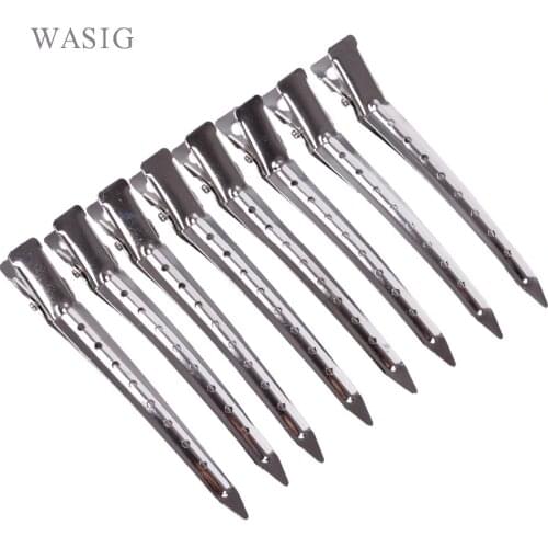10Pcs 9CM Professional Salon Stainless Hair Clips Hair Styling Tools DIY Hairdressing Hairpins Barrettes Headwear Accessories