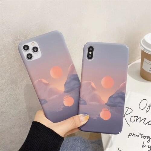 Hard PC Shockproof Case Art Painting Phone case For iPhone 11 X XR XS Max Full Body cover For iPhone SE 2020 6S 7 8 7Plus coque