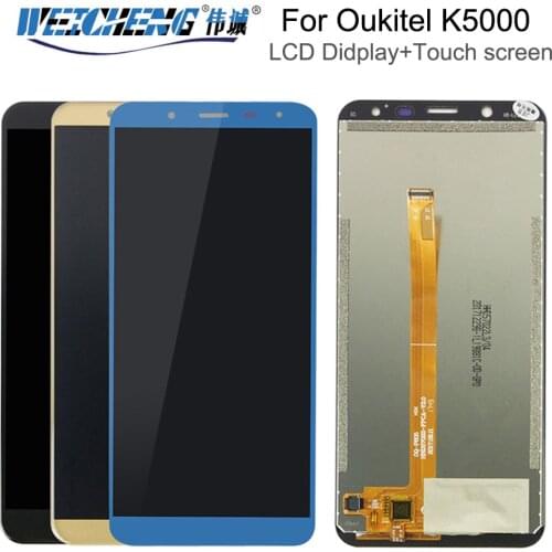 For 5.7" inch Oukitel K5000 LCD Display+Touch Screen LCD Digitizer Glass Panel Replacement+Free Tools for oukitel k5000 lcd