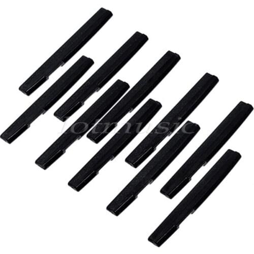 10 Pcs 72 x 3 x 9 mm Guitar Saddle Bridge for Acoustic Guitar Parts Accessories Plastic 4 Color Available
