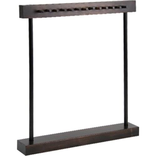 13 Hook Imitation Walnut Vintage Necklace Display Stand Props Jewelry Display Stand Jewelry Collection Stand