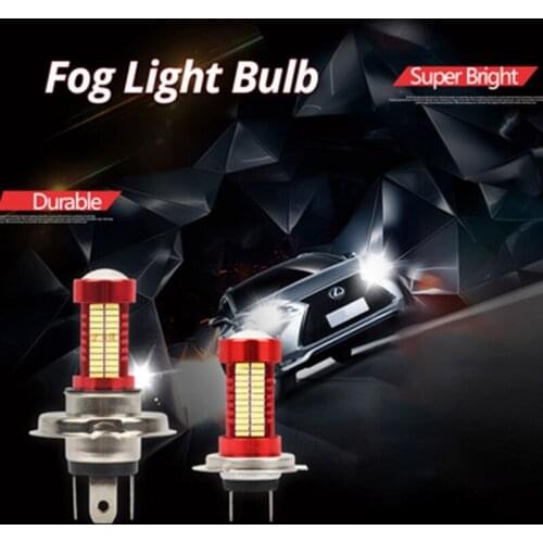 Car Highlight LED Fog Bulbs 9005 9006 H9 H11 H7 H8 High Power Super Bright Driving Headlamp Auto Fog Light 4014 106smd