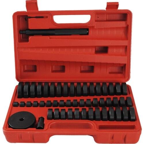 51Pcs Custom Disc Bearing Seal Driver Pressure Disc Tool Set 18-65mm Bush Bearing Seal Driver Kit for Cars Motorbikes