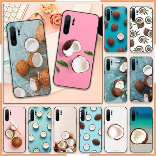 Summer Fruit Coconut Phone Case For Huawei P40 P20 P30 lite Pro P Smart 2019 Mate 40 20 10 Lite Pro Nova 5t