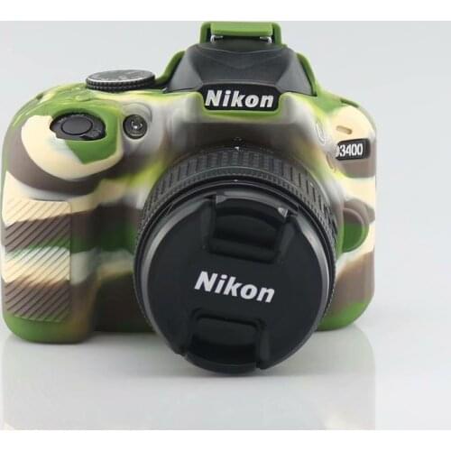 Camera Bag Case for Nikon D90 D3300 D3400 D3500 D5100 D5200 D5300 D5500 D5600 DSLR Soft Silicone Rubber Protection Case