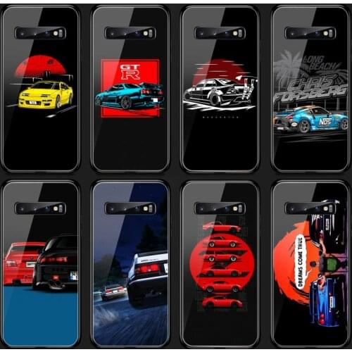 Riccu Tokyo Jdm drift car Phone Case Tempered Glass For Samsung S20 Plus S7 S8 S9 S10E Plus Note 8 9 10 Plus A7 2018