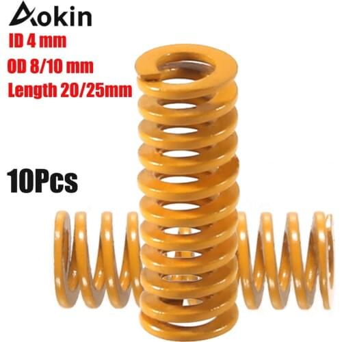 10pcs 3d Printer Motherboard Compression Springs Od 10mm 25mm For Creality Cr-10 10s S4 Ender 3 Heatbed Springs Bottom Connect