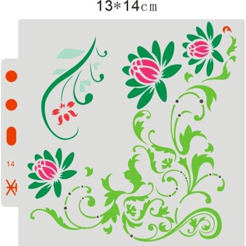 Vine shield DIY cake scrapbook stencils hollow Embellishments printing lace ruler Valentines Day
