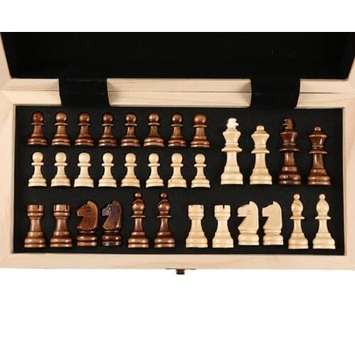 International Chess Set Teaching Competition Oversized Chessman Luxurious Premium Gift Box Solid Wood Chess Board