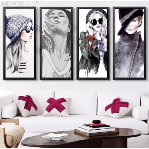 MYCELLA DIY Diamond Painting Cross Stitch Beauty Picture Rhinestone Mosaic Cartoon Girl Full Diamond Embroidery Gifts Christmas