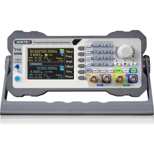 New 2 Channel 80MHz Programmable DDS Arbitrary Waveform Function Signal Generator Frequency Counter PSG9080