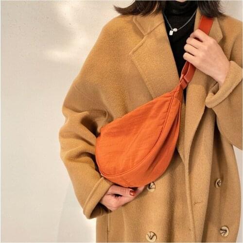 Casual Nylon Hobos Crossbody Bag for Women Designer Shoulder Bags Large Capacity Tote Lady Travel Shopper Bag Female Purses 2021