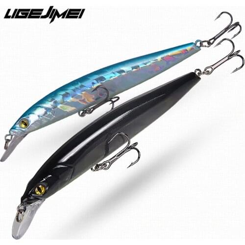 Black Minnow Fishing Lure Jerkbait Wobler Topwater 11.8g 120mm Isca Artificial Hard Bait Trout Lure New Bass Fishing Swimbait