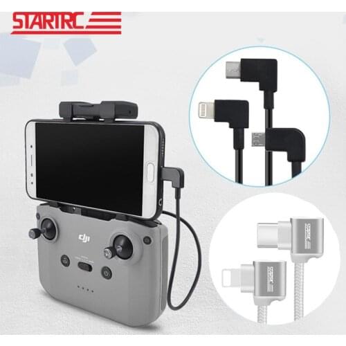 STARTRC Mavic Air 2 Control Micro USB Type-c IOS Android OTG Data Cable 30CM For DJI Mavic Air 2 Tablet Holder Data Cable Parts