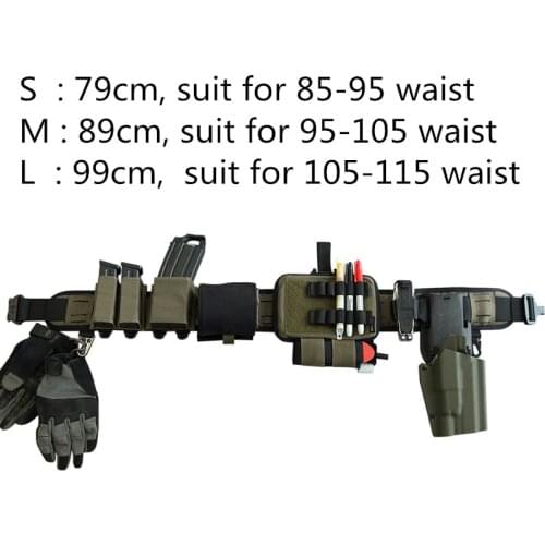 Orion Outdoor Practice RG Tactical Belt Adjustable Combat Waistband Set With 556 Magazine Pouch 9mm Double Magazine Pouch- S/M/L