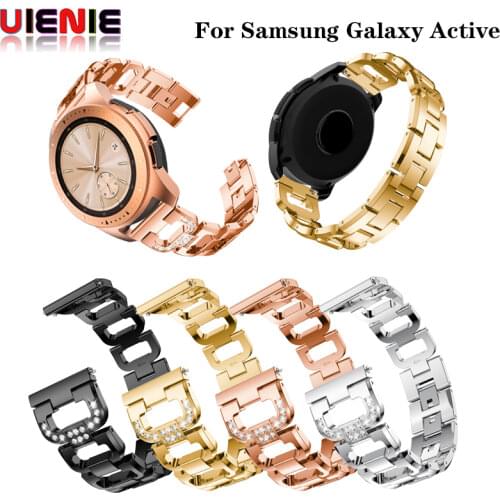 Diamond Strap 20MM For Galaxy Watch Active 42mm Replacement Wristband Mens Watch Womens Bracelet Accessory For Samsung Gear S2